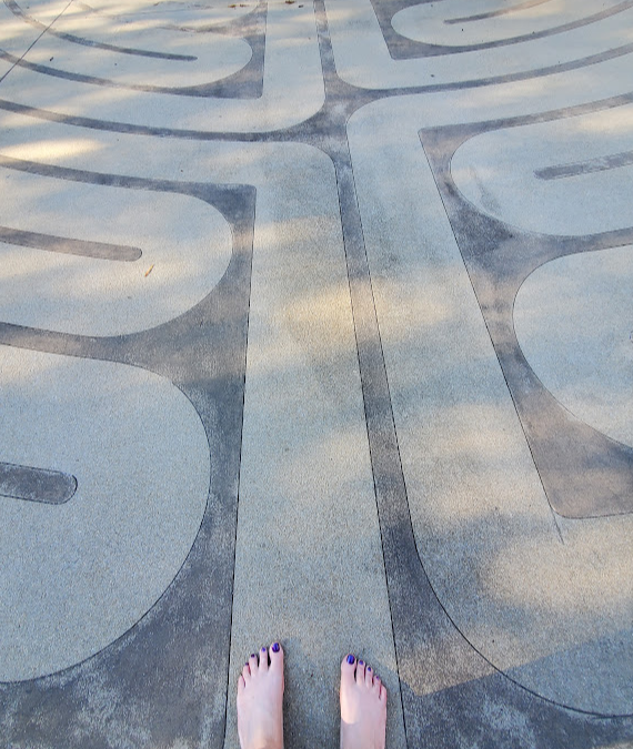 Walking a Labyrinth in Columbus, SC